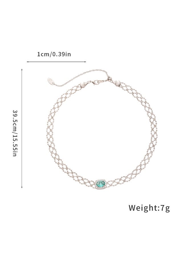 AuliceVerse Perfect Valentine‘s Gift – Shimmering Eco-Alloy Necklace & Bracelet Set, Adjustable Length with Gift Box | For a Romantic Date, Party or Wedding - Image 4